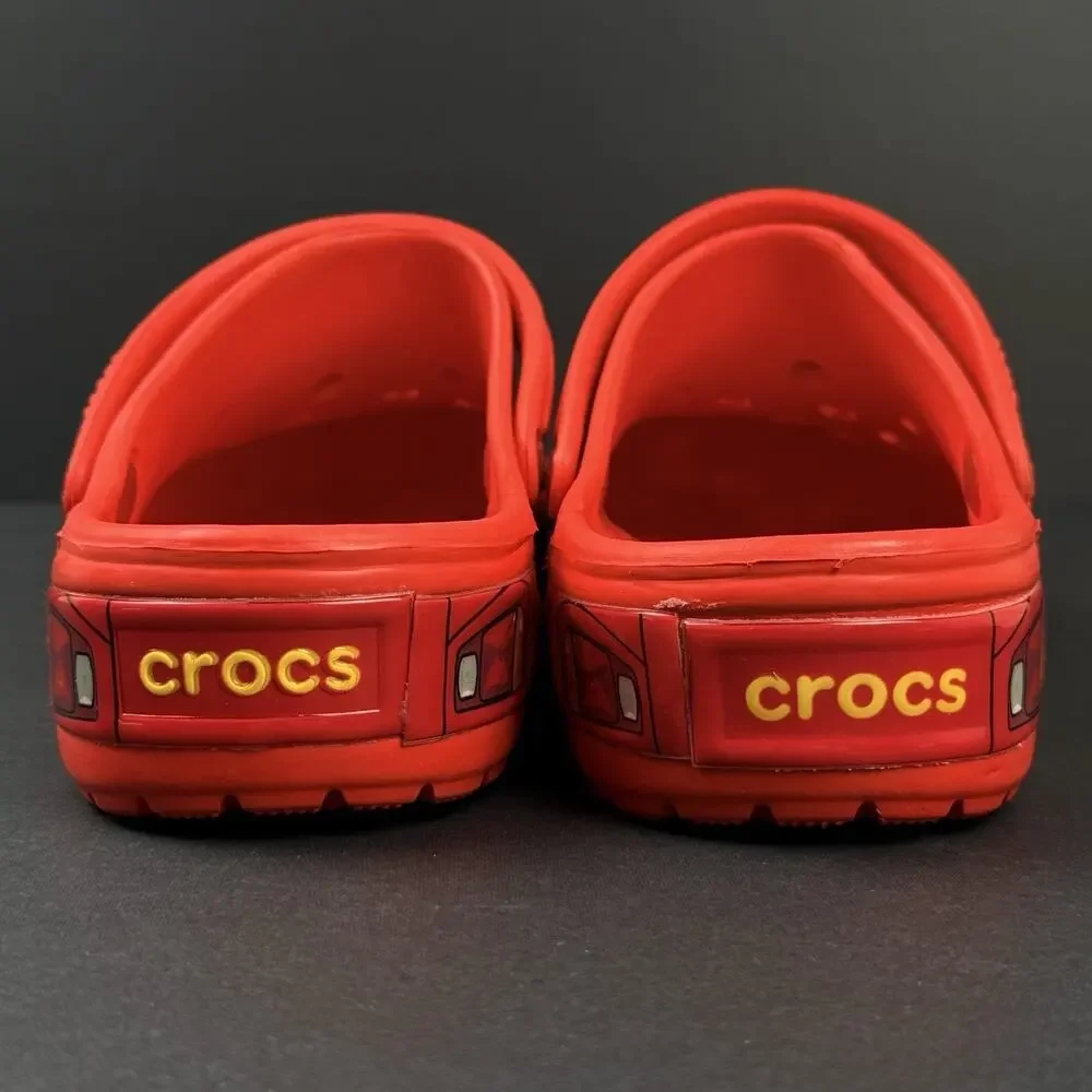 Crocs Disney Pixar Cars Lightning McQueen Clogs Men 6 Women 8 NEW No Box Red Fun